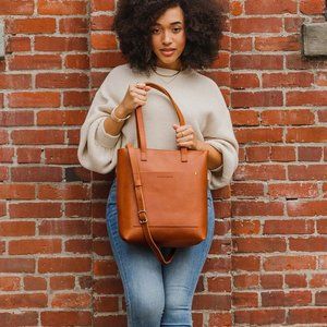 Portland Leather Goods Crossbody Tote in Honey - New, Never Used